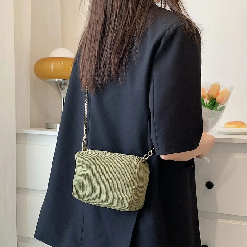 Army Green Colorful Letter Tote Bag Set