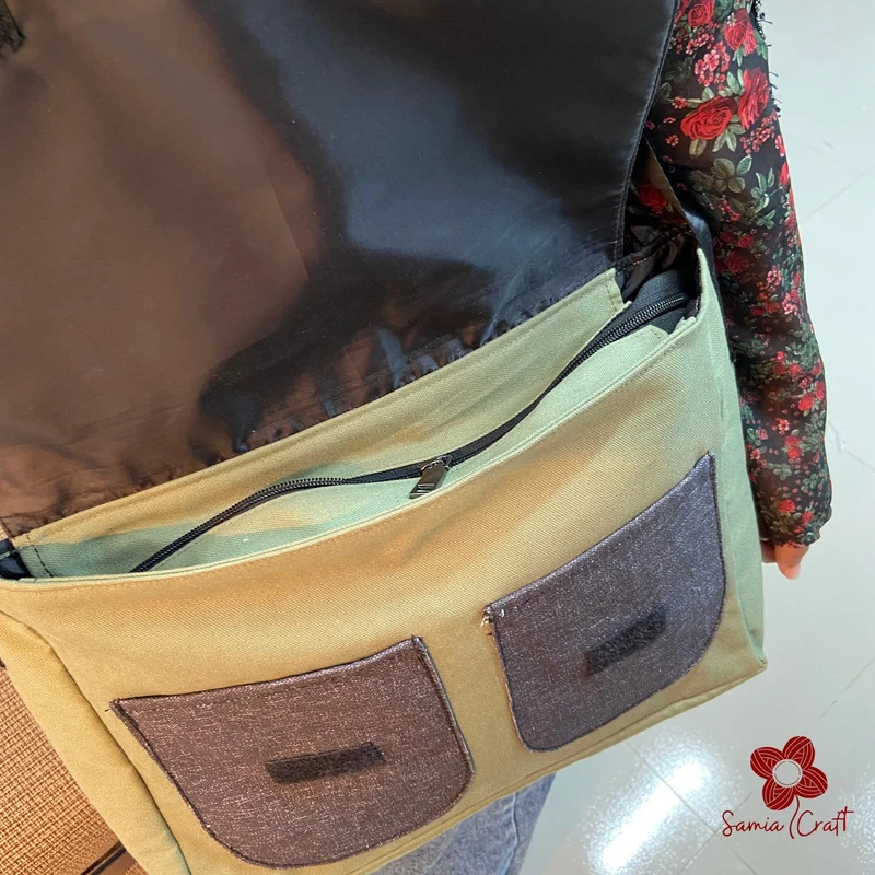 Unisex Light Green Color Crossbody Bag