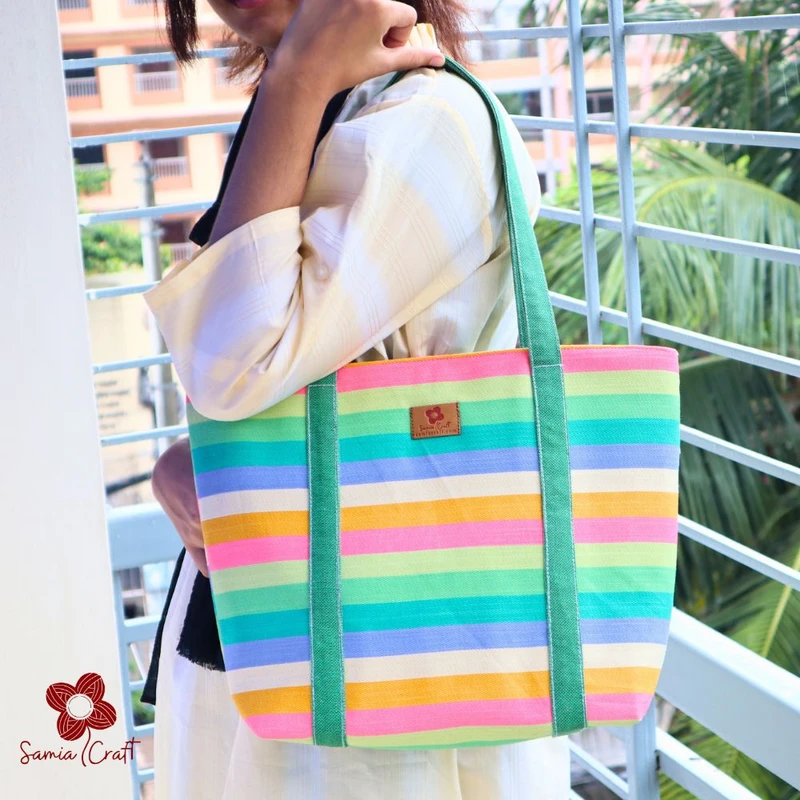 Rainbow Designed Shoulder Bag