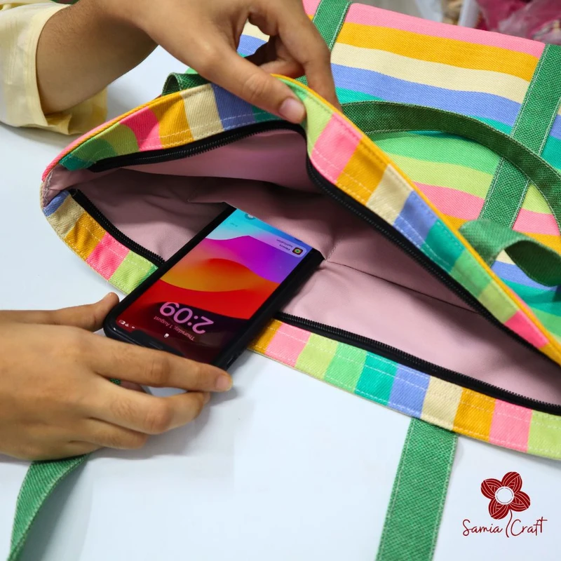 Rainbow Designed Shoulder Bag - Image 4