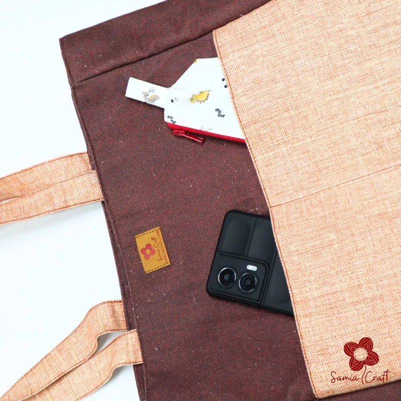 Meroon 2pocket Canvas Shoulder Bag - Image 4