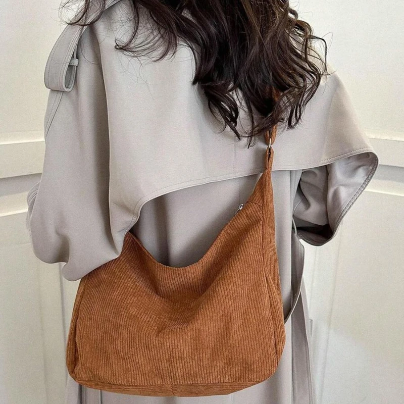 Casual Retro Khaki Color Crossbody Bag
