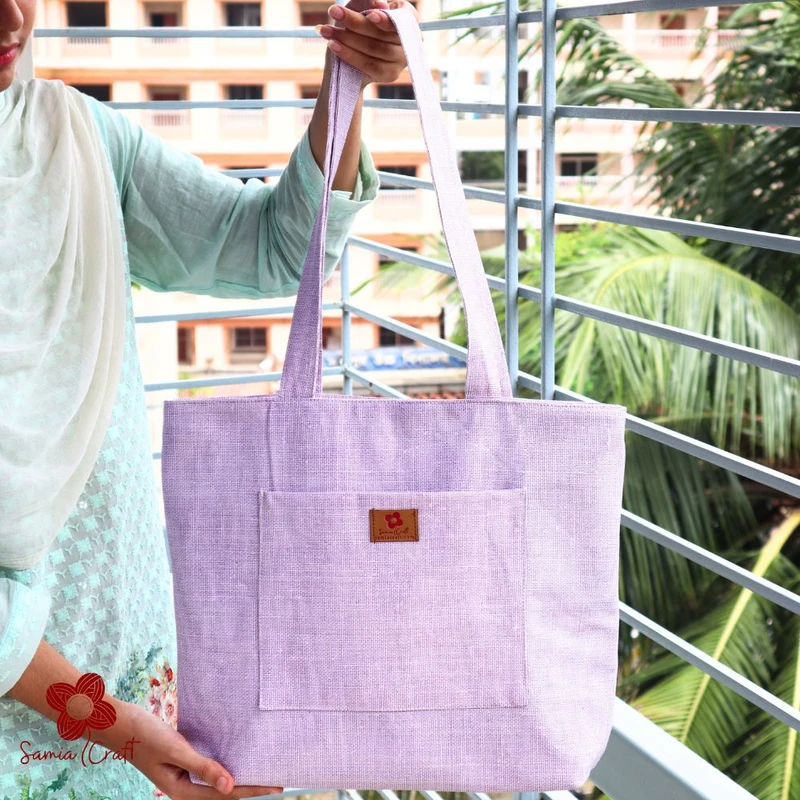 Lavender Artisan Crafted Shoulder Bag