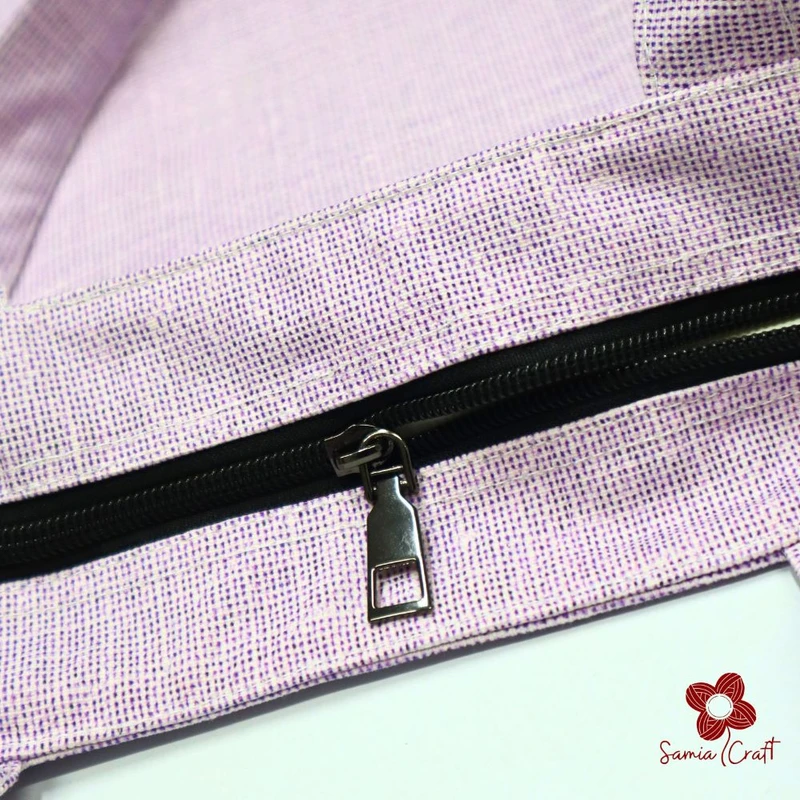 Lavender Artisan Crafted Shoulder Bag - Image 3