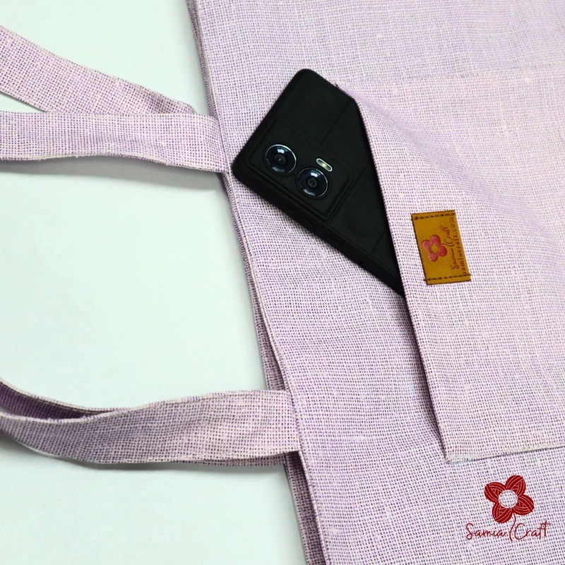 Lavender Artisan Crafted Shoulder Bag - Image 5