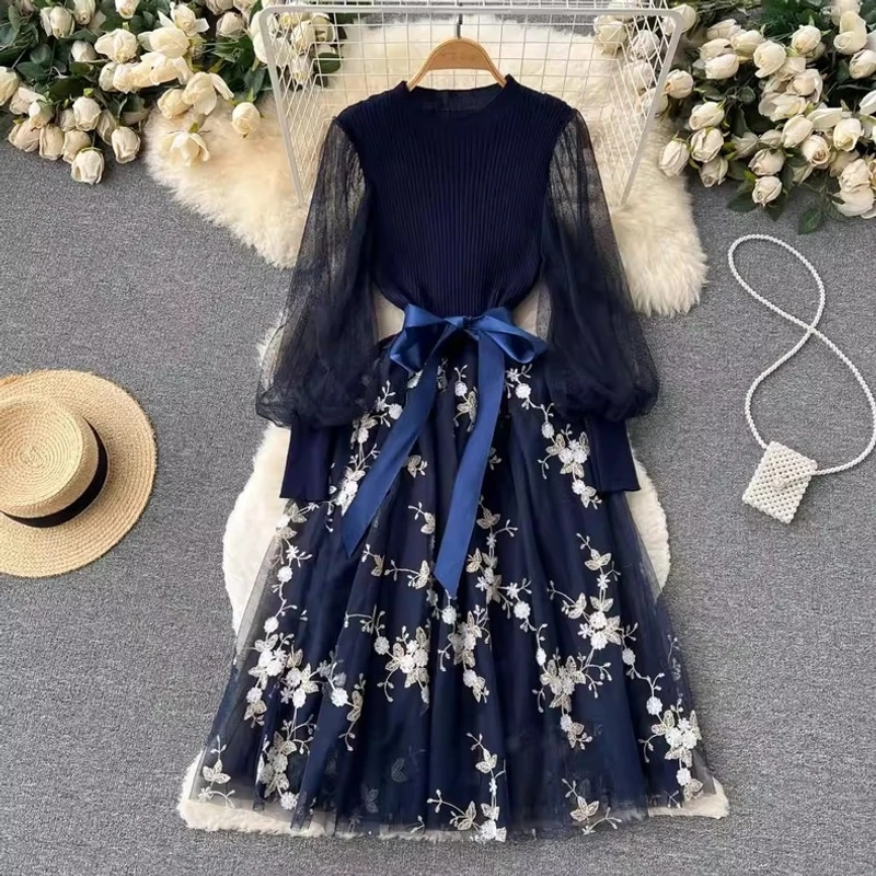 Aesthetic Floral Gown