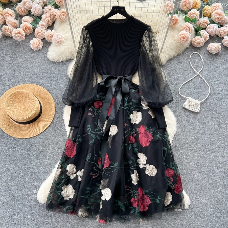 Aesthetic Floral Gown - Image 5