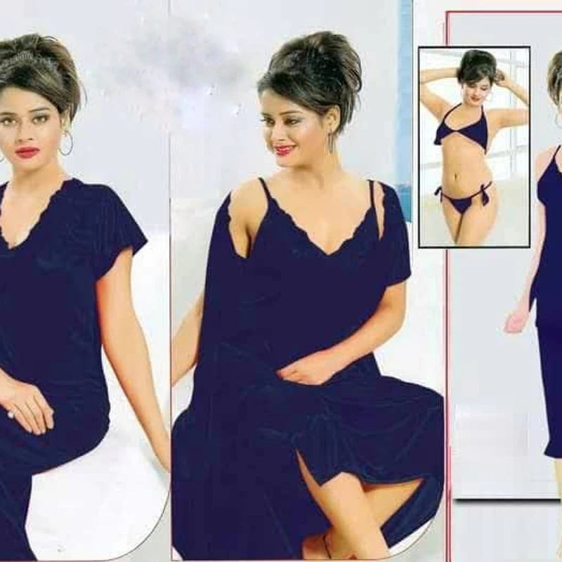 Fashionable 6 Part Nighty Dress For Ladies - Night Dress For Women - Image 5