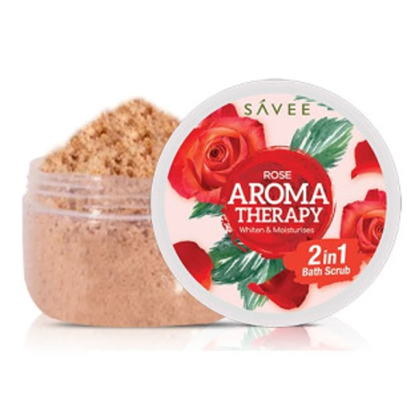 SAVEE ROSE AROMATHERAPY 2 IN 1 BATH SCRUB 180G