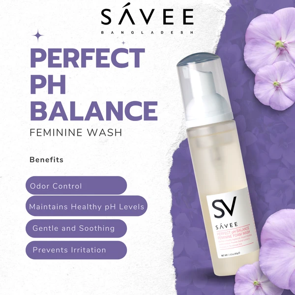 SAVEE PERFECT pH BALANCE FEMININE FOAM WASH 80G