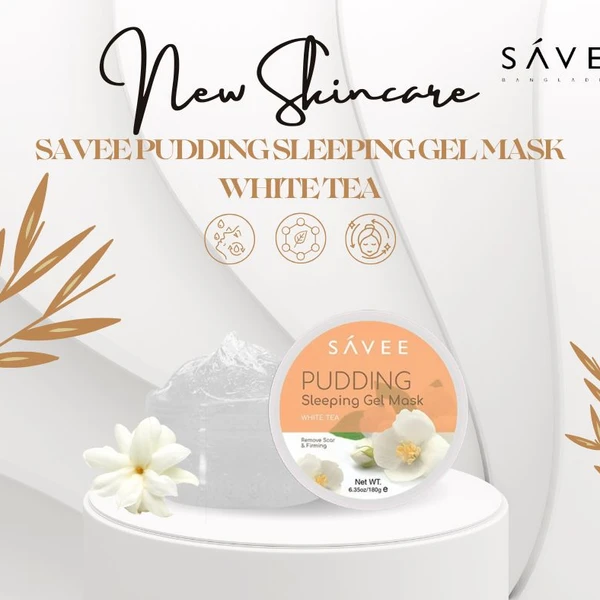 SAVEE PUDDING SLEEPING GEL MASK WHITE TEA 180G