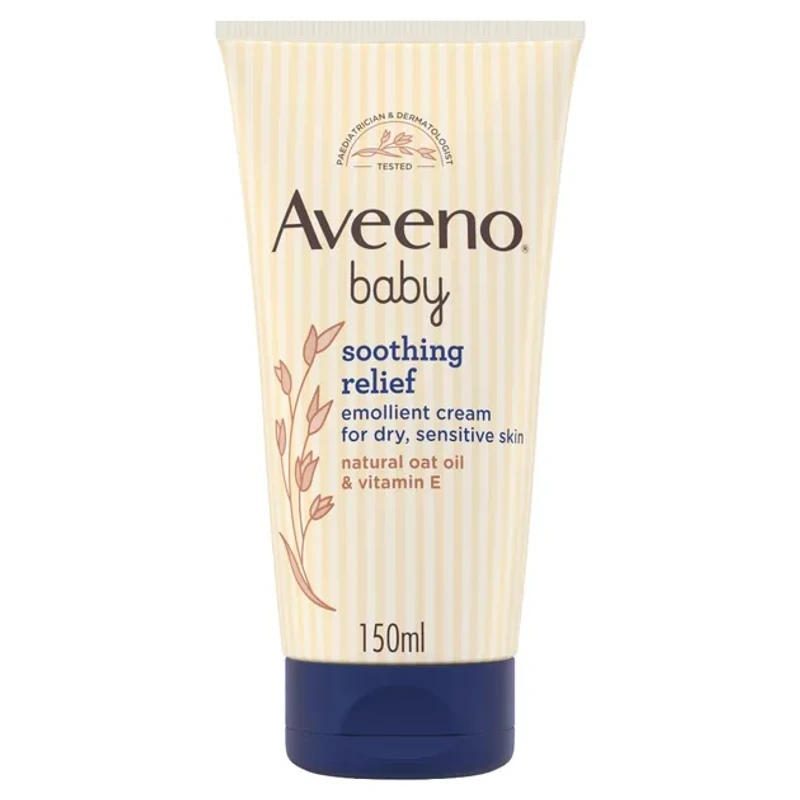 Aveeno Baby Soothing Relief Emollient Cream for Dry, Sensitive Skin 150ml