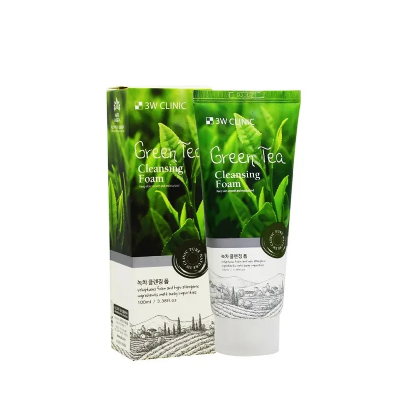 3W Clinic Green Tea Cleansing Foam 100ml