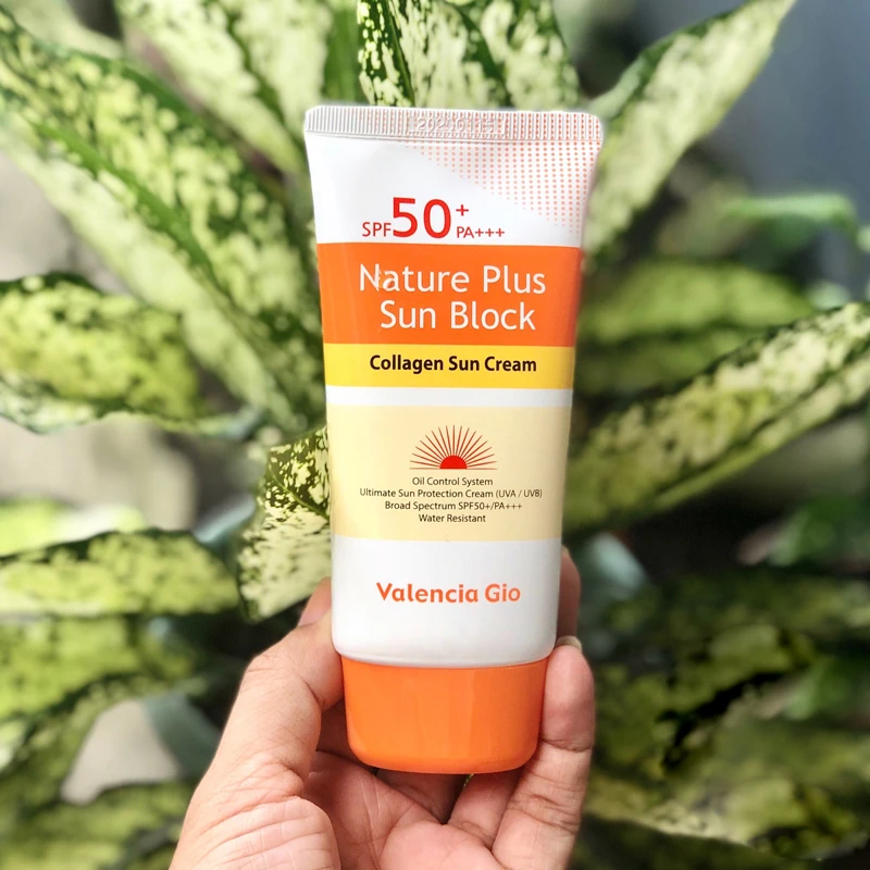 Valencia Gio Nature Plus Sun Block Collagen Water Resistant Sun Cream SPF 50+ PA+++