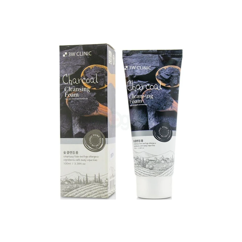 3W Clinic Charcoal Cleansing Foam 100ml