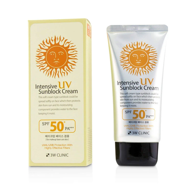 3W Clinic Intensive UV Sunblock Cream with SPF50+ PA+++