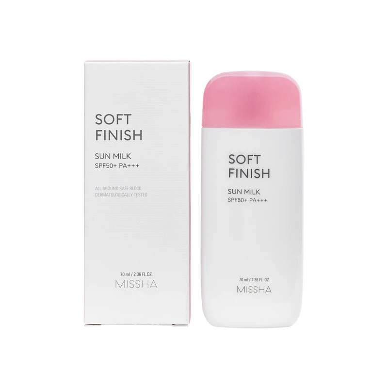Missha All Around Safe Block Soft Finish Sun Milk SPF50+ PA+++