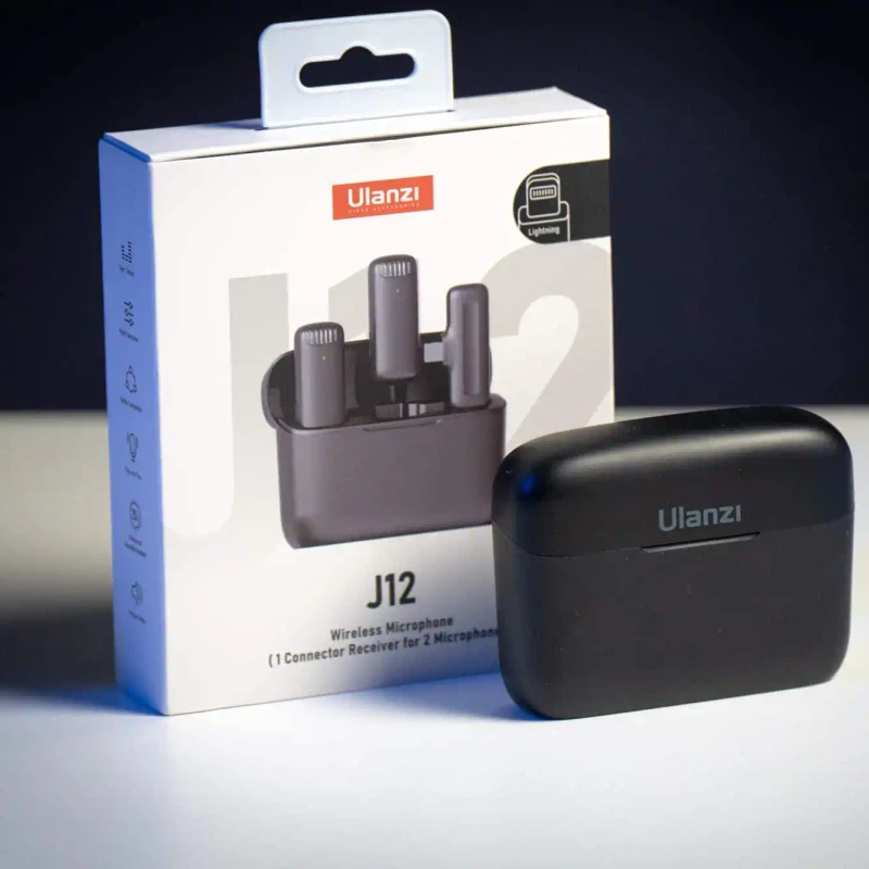 Ulanzi J12 Dual Wireless Microphone with Charging Case For Type-C