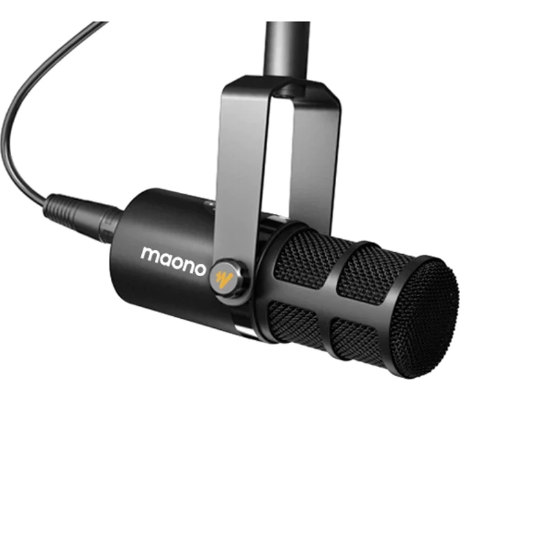 Maono USB/XLR Dynamic Microphone All Metal With One-Touch Mute Headphone Jack And Volume Control For Podcasting Streaming PD400X
