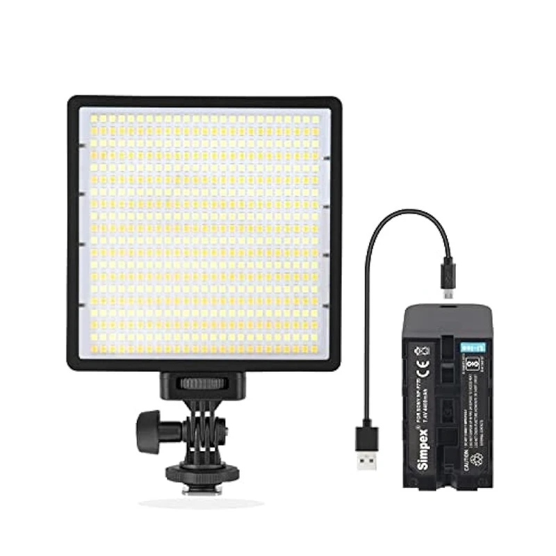 Simpex Camera LED 500 Bi pocket size with li-on NP F 770 batte