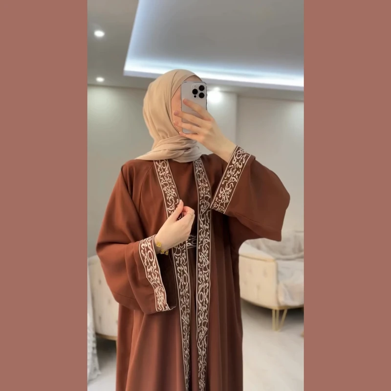 Emboidery Koti Abaya