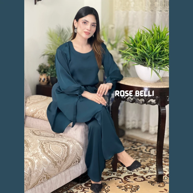 Zafran Co-ord set - Sea Green - Image 3