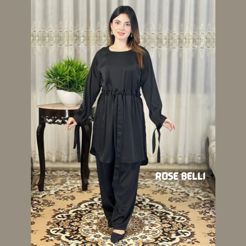 Zafran Co-ord set - Black - Image 4