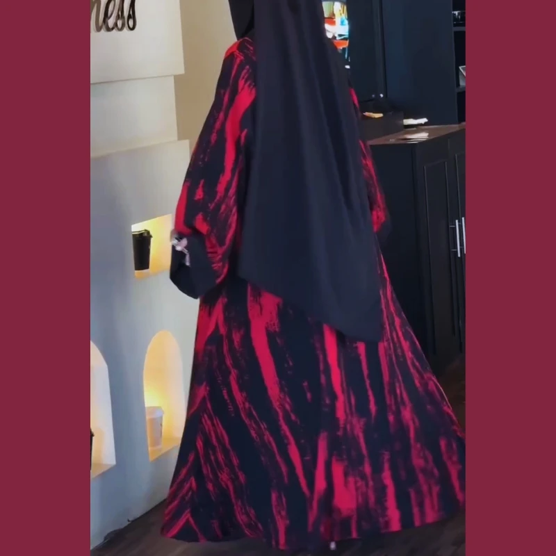 Printed Koti Abaya - Image 4