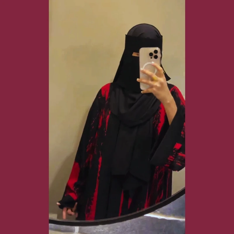 Printed Koti Abaya - Image 5