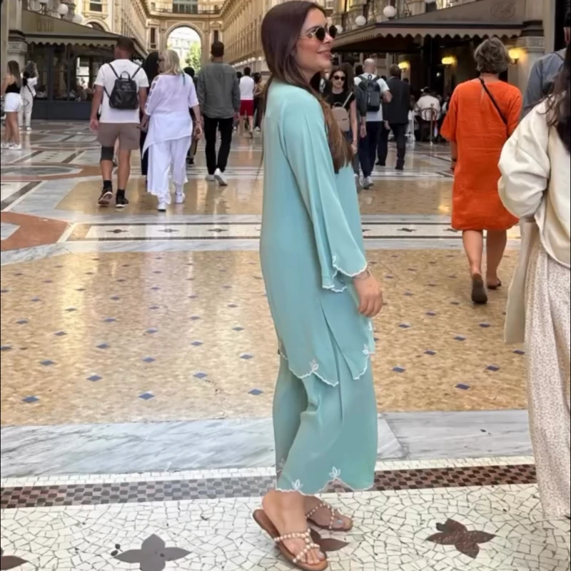 Ayesha Co-ord Set(pest colour) - Image 3