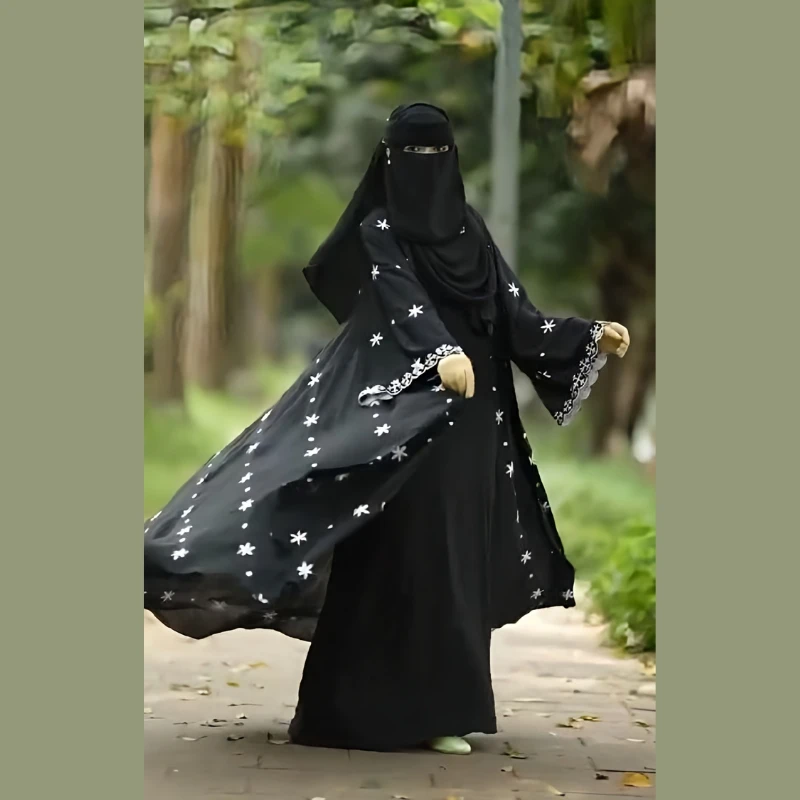 Emboidery Koti Abaya - Image 6