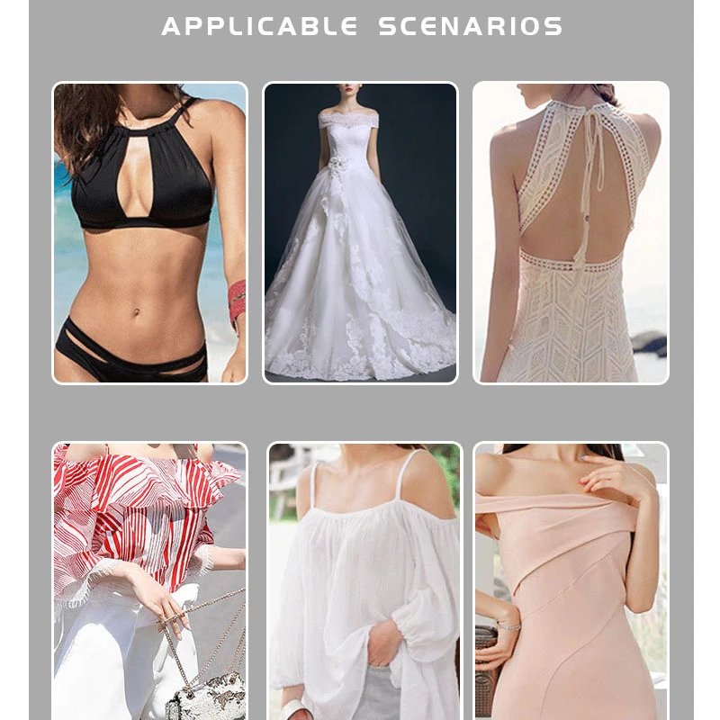 Invisible Strapless Adhesive Stick Bra – Sexy Backless Push-Up Bralette - Image 11