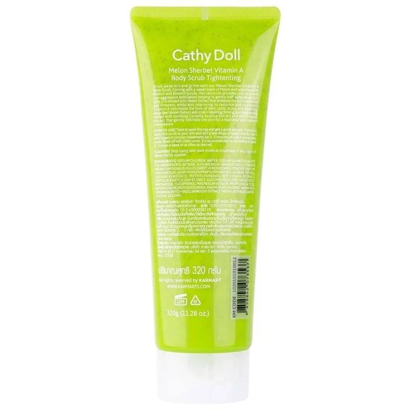 Cathy Doll Melon Body Scrub (320g) – Made in Thailand - Image 4