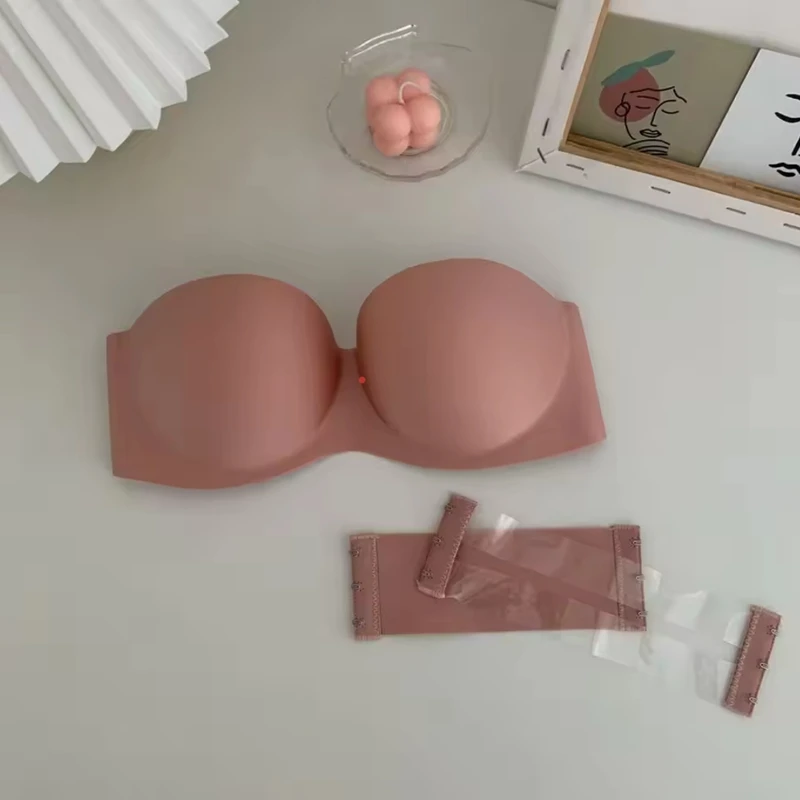 Top Half Cup Invisible Bra | Beauty Back | Strapless Bralette - Image 4