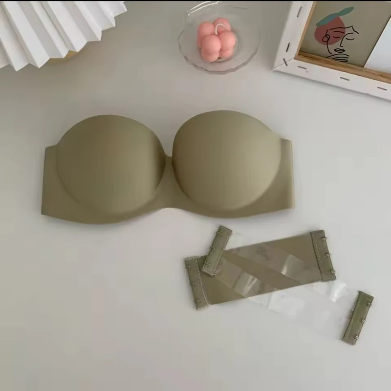 Top Half Cup Invisible Bra | Beauty Back | Strapless Bralette - Image 5