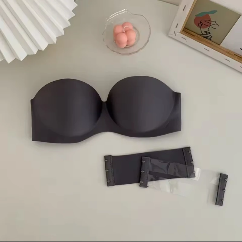 Top Half Cup Invisible Bra | Beauty Back | Strapless Bralette - Image 6