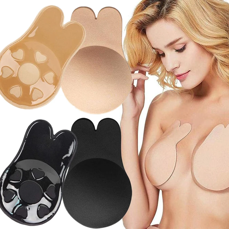 Women Push Up Bra | Self Adhesive Strapless Invisible Bra | Reusable Breast Lift Tape