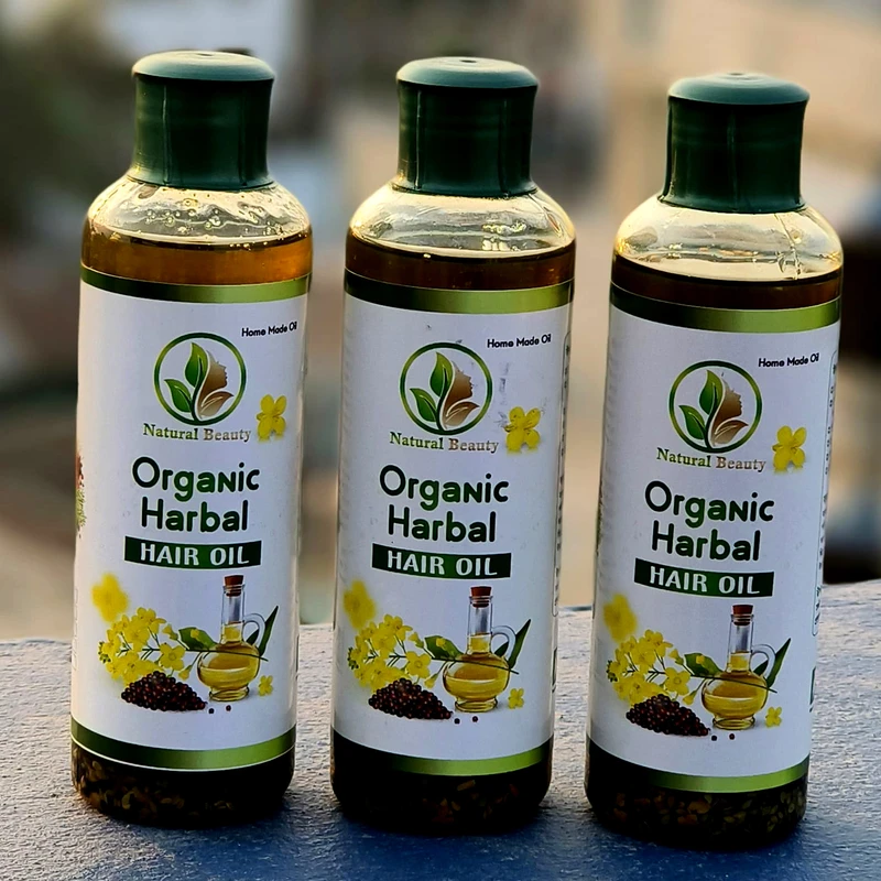 Natural Beauty Organic Herbal Hair Oil – 200ml
