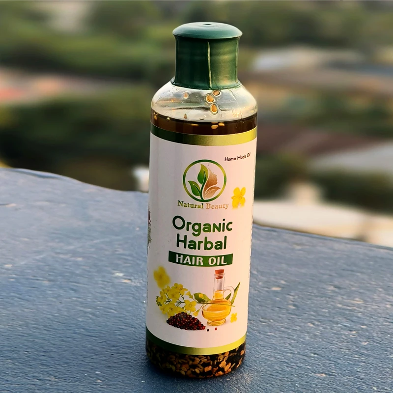 Natural Beauty Organic Herbal Hair Oil – 200ml