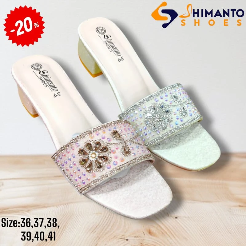 SHINY STONE HIGH HEEL