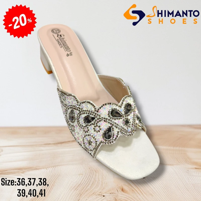 LADIES CRYSTAL HEEL