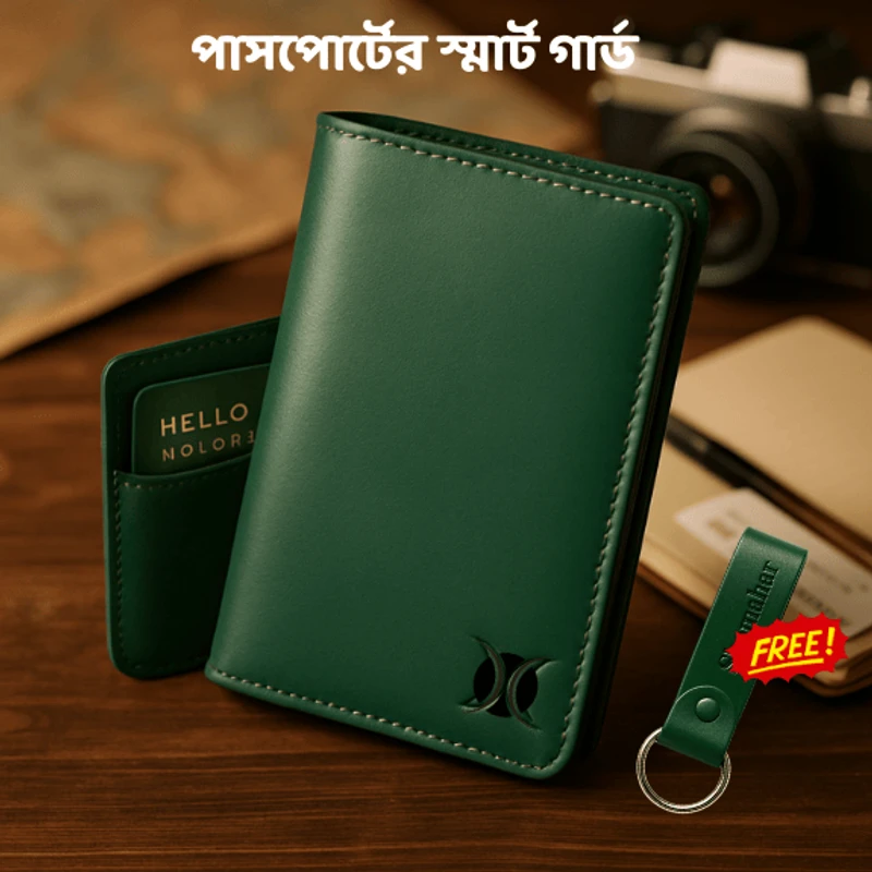 বটল গ্রিন পাসপোর্ট কভার - Image 3