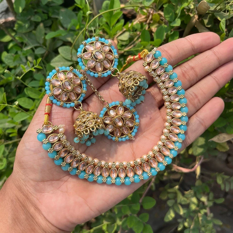 Jewellery Set-Flower Design - Image 4