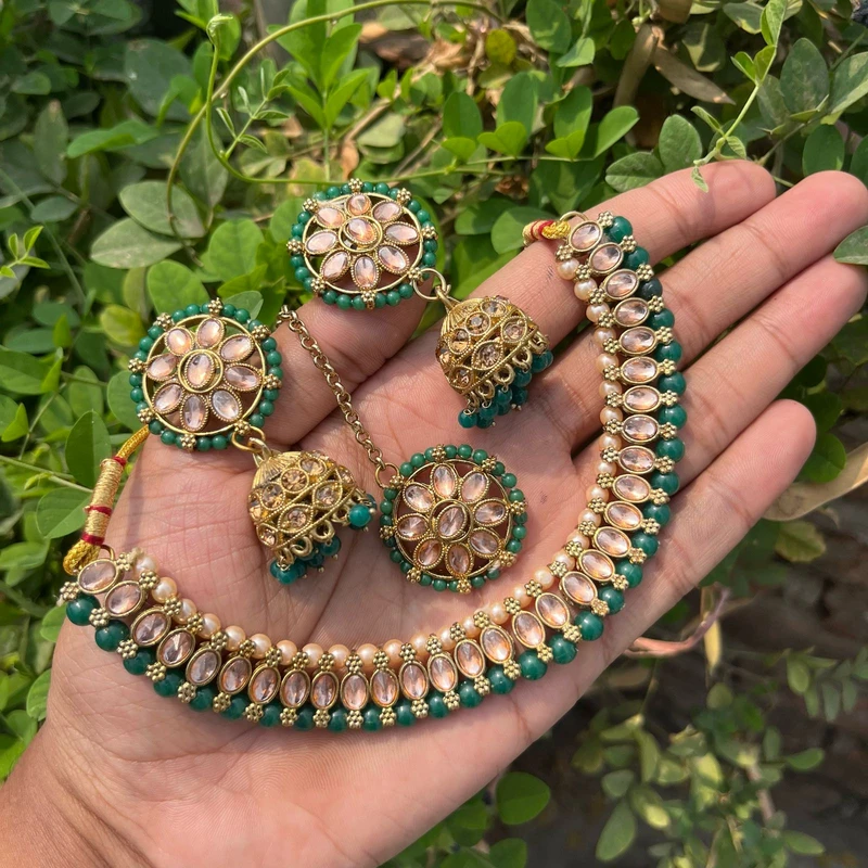 Jewellery Set-Flower Design - Image 5