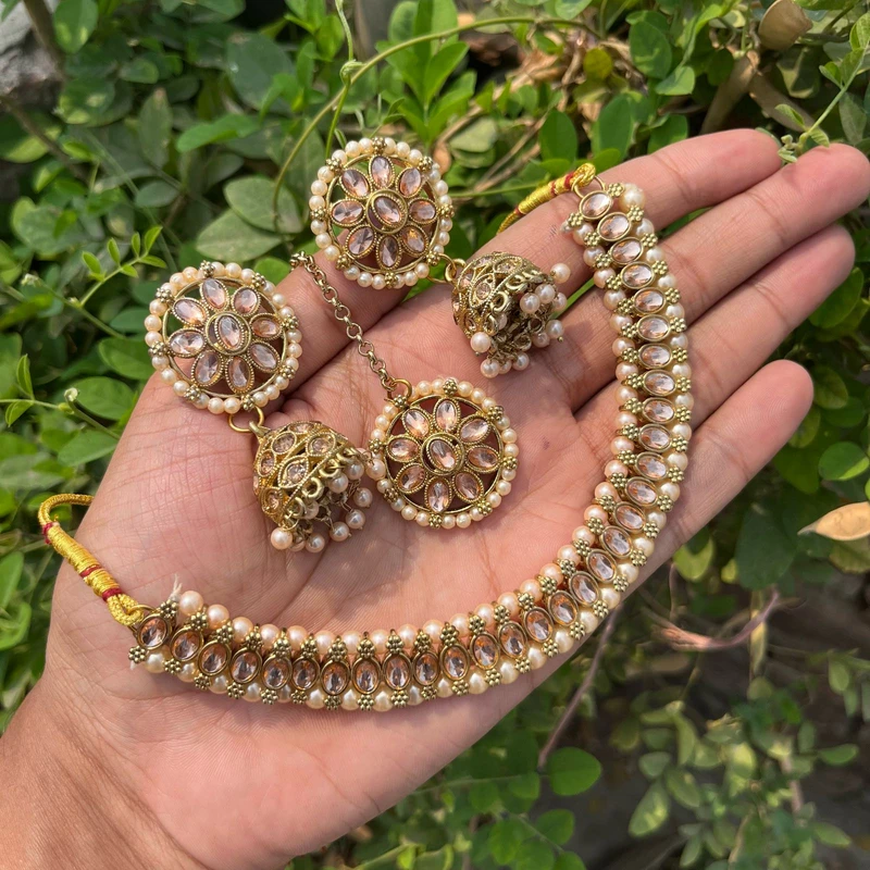 Jewellery Set-Flower Design - Image 6