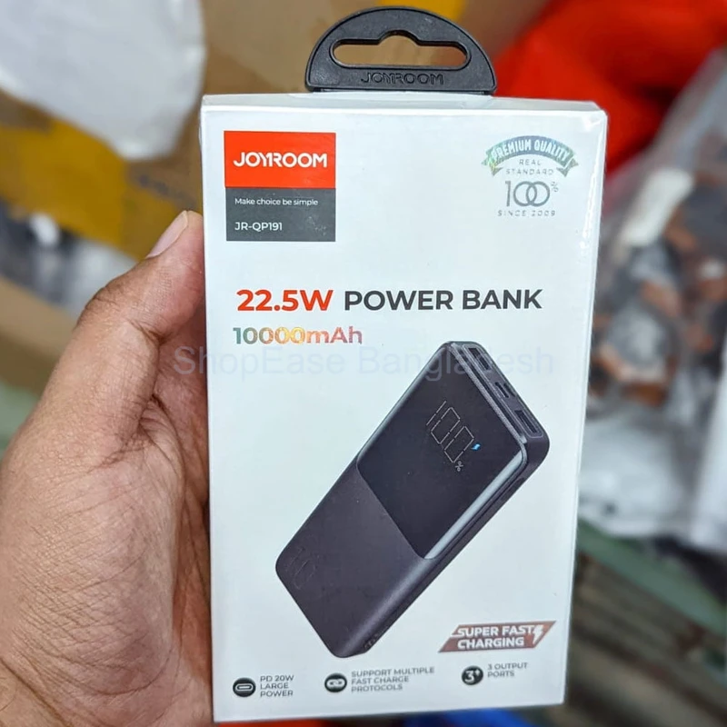 JOYROOM JR-QP191 10,000mAh Power Bank 22.5W