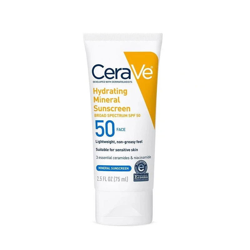 CeraVe Hydrating Mineral Face Sunscreen Broad Spectrum SPF 50 - Image 4