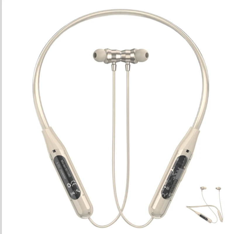 Transparent Neckband (Transparent 2) with Magnetic ON/OFF and up to 30Hrs Playtime - Image 4