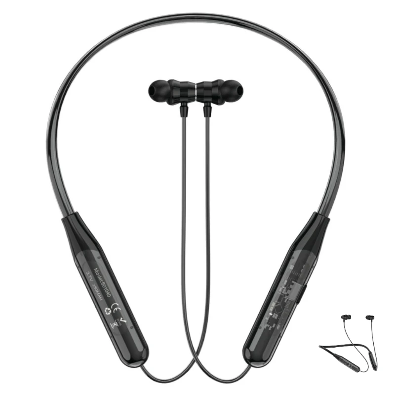 Transparent Neckband (Transparent 2) with Magnetic ON/OFF and up to 30Hrs Playtime