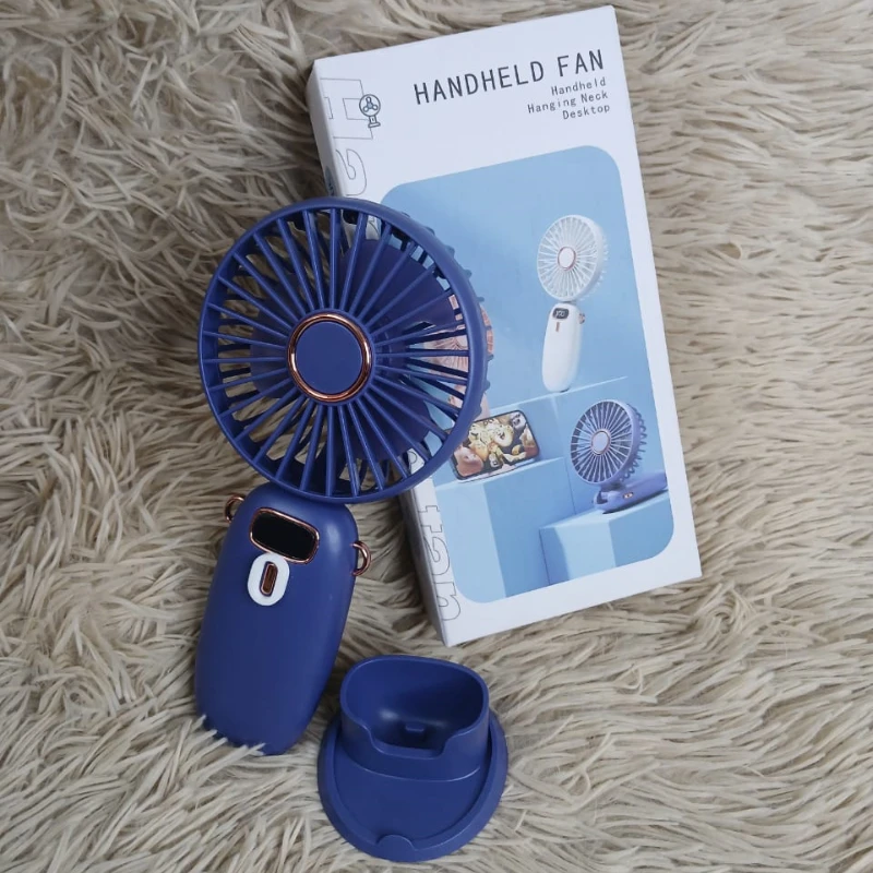 HANDHELD PORTABLE RECHARGEABLE FAN (Hanging neck desktop)